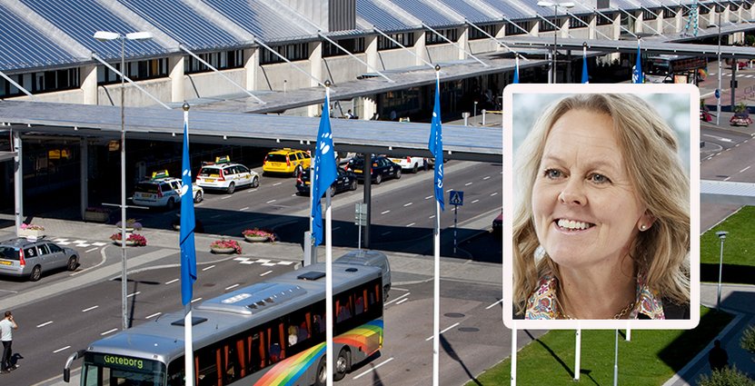 Mellan 2016 och 2017 ökade antalet resenärer från 6,4 till 6,8 miljoner. Foto: Landvetter Airport