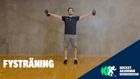 Fysövning: Hantellyft åt sidan