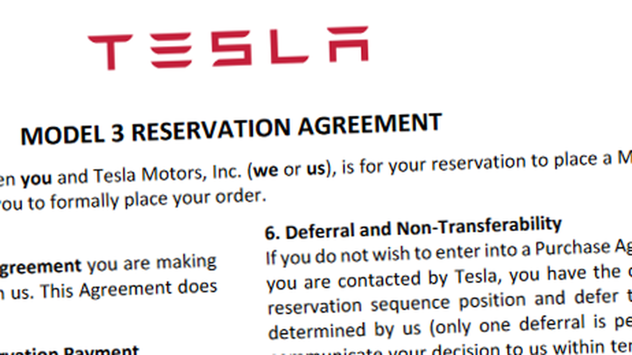 Tesla Model 3 kan beställas från och med den 31 mars.