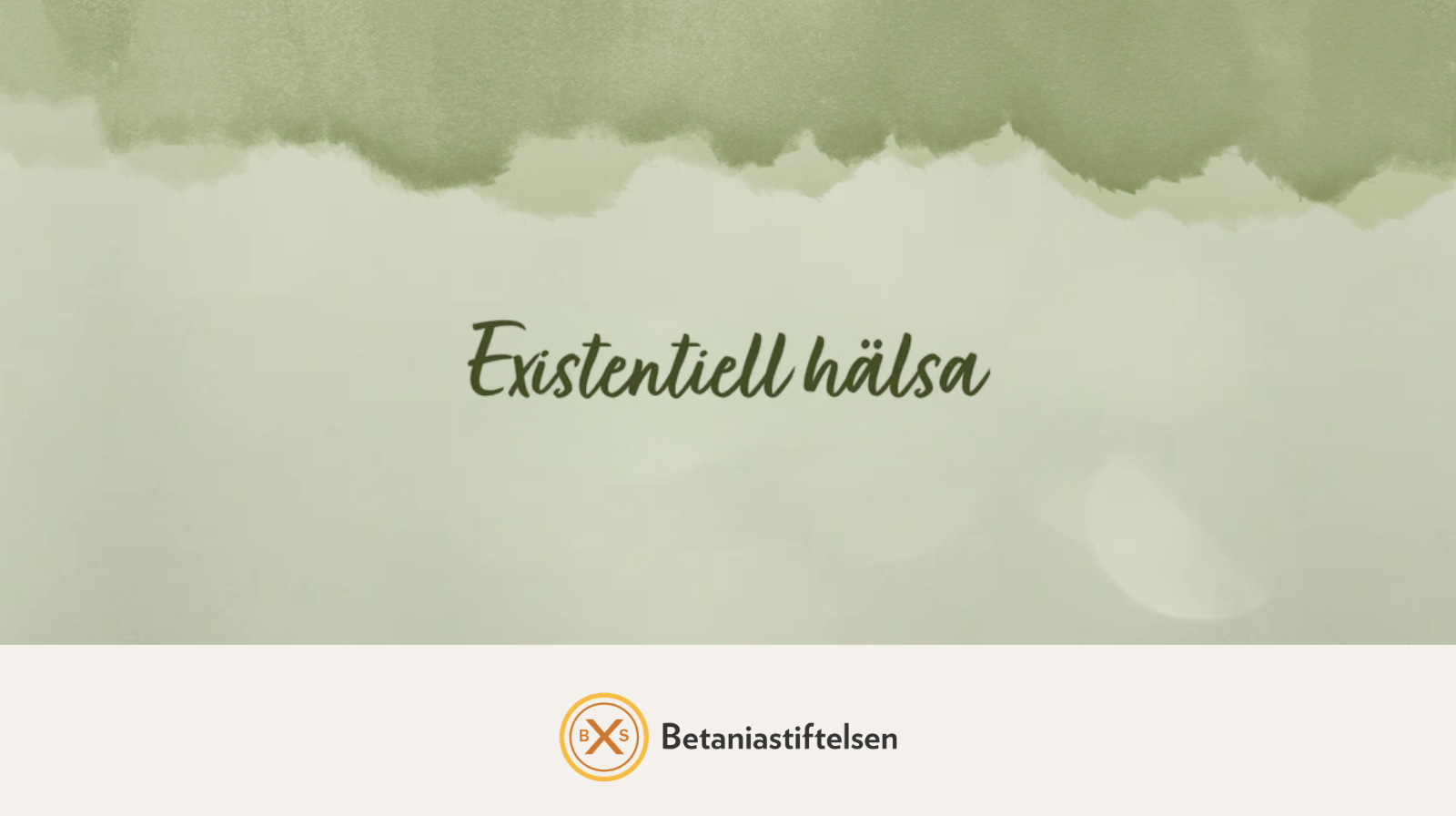 Existentiell hälsa – livsfrågor i ett folkhälsoperspektiv