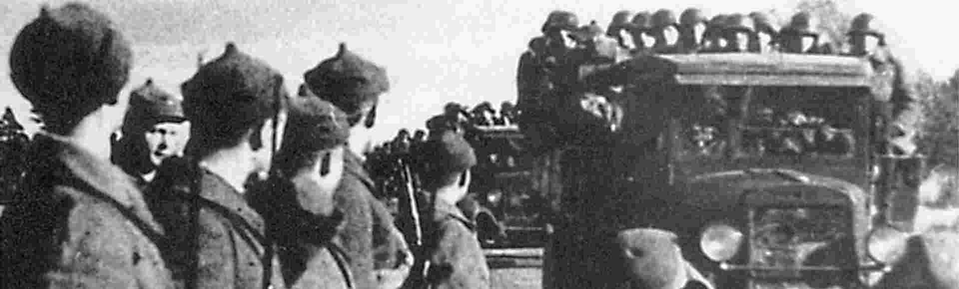 The Red Army entering Estonia.