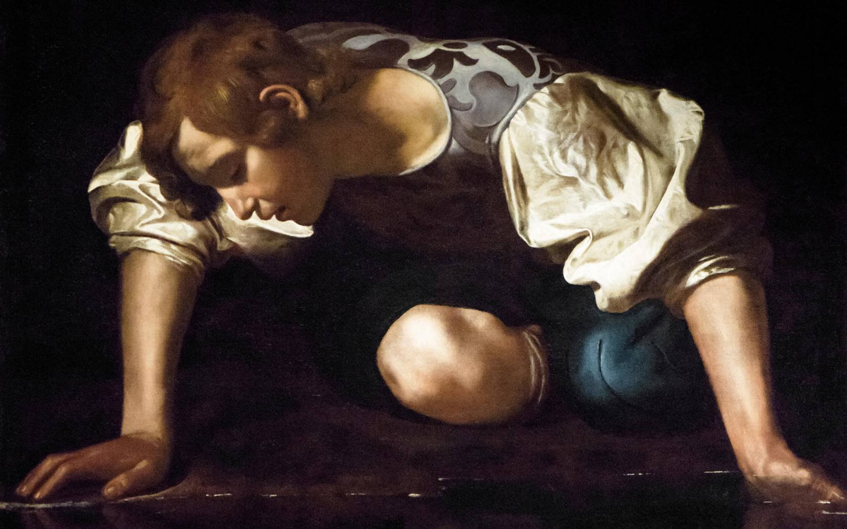 Caravaggio's 'Narcissus'.