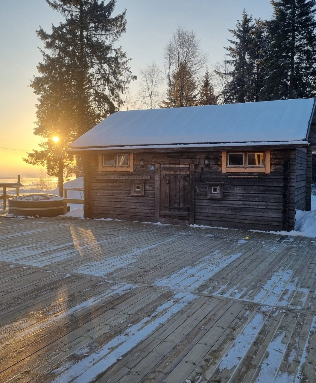 Panoramabild med Sveriges största RÖKbastu