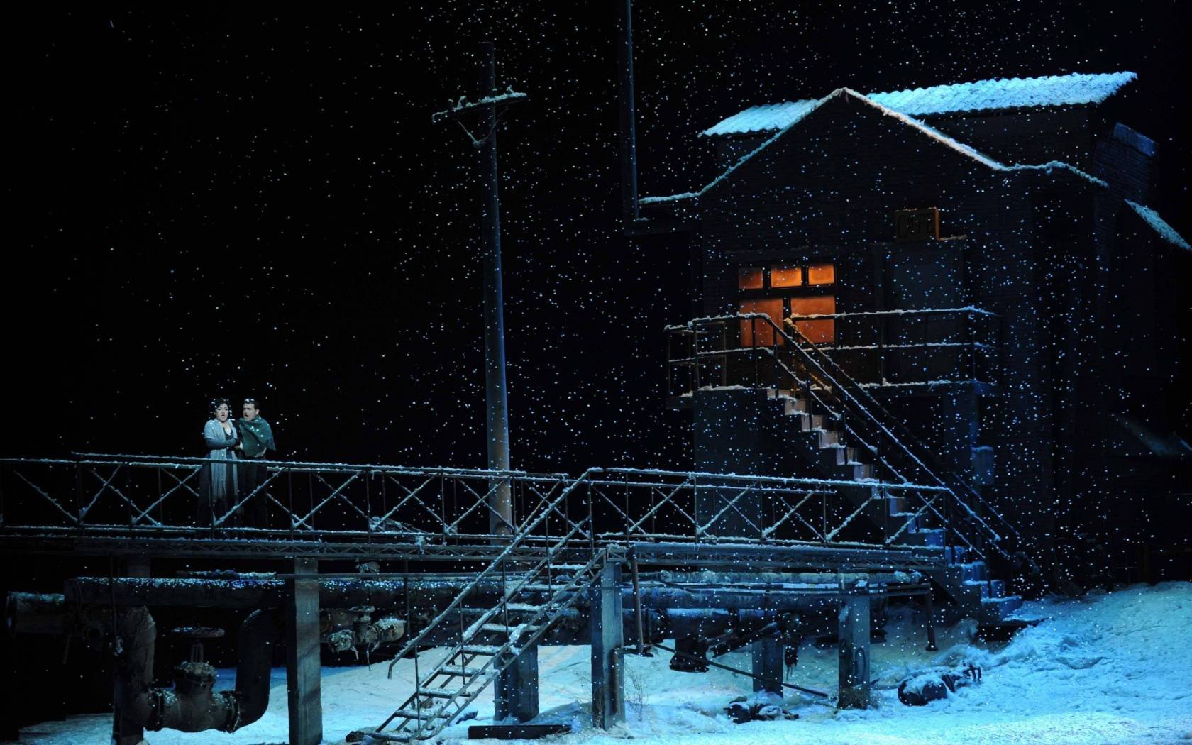 A performance of La Boheme in Beijing, 2008.