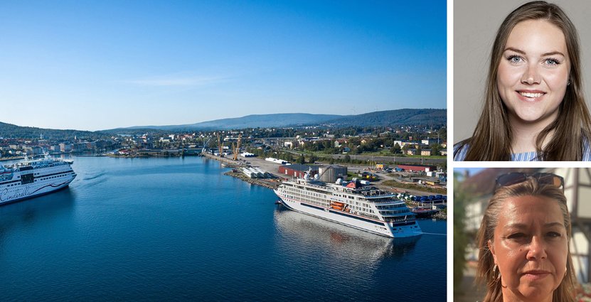 Eva-Lotta Öberg, besöksnärings- och landsbygdsutvecklare i Härnösands kommun och Marie Holmström, turistchef på Ystads kommun. Foto: Frida Sjögren/ Alltid marknadsbyrå