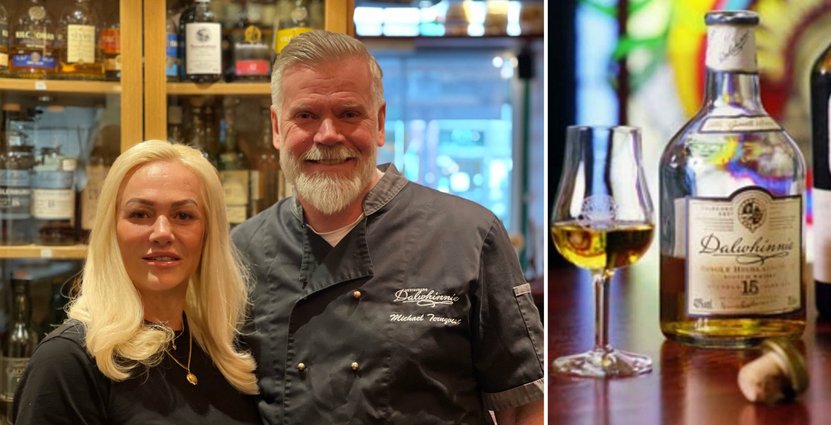 Anneli och Michael Ternqvist driver restaurangen Dalwhinnie i Östersund, döpt efter den anrika skotska whiskyn. Foto: Dalwhinnie