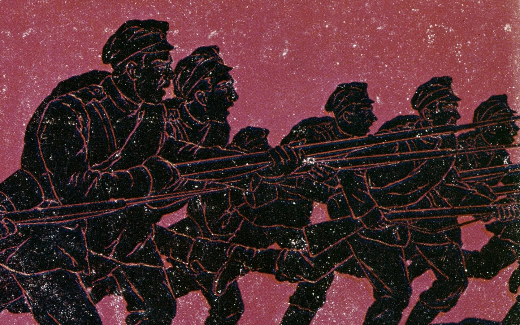 Poster from the Russian Civil War.