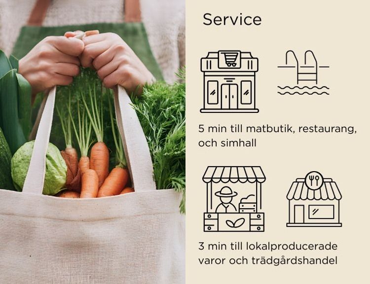 Ett naturnära boende nära service i Smedjan i Källberga