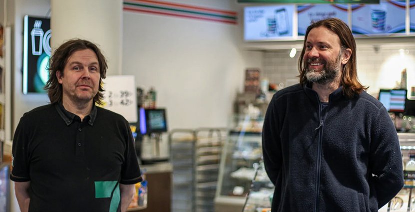 Glenn Lundkvist på 7-Eleven och krögaren Niklas Ekstedt i nytt samarbete. Foto: 7-Eleven