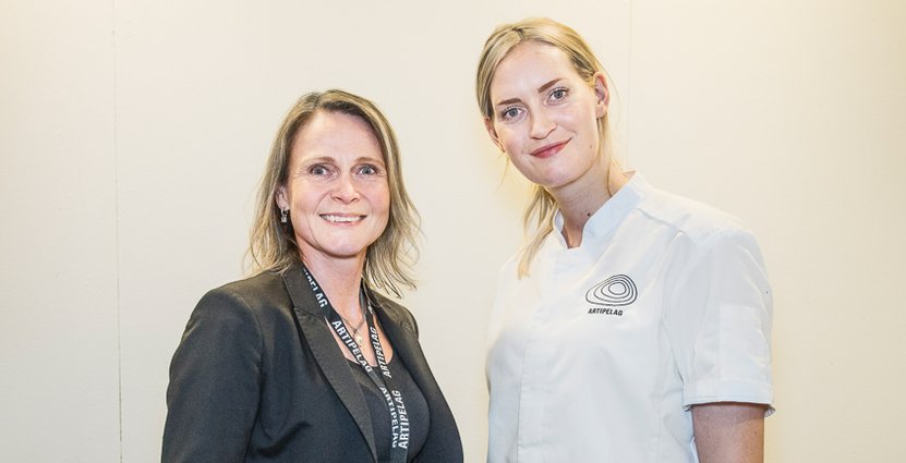 Artipelags Head of meeting and events, Lena Arnell, och konditor Annie Hesselstad.  