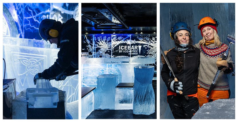 Foto: Lexi Oprean/Icebar Konstnärerna bakom årets Icebar.