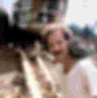 Werner Herzog on the set of Fitzcarraldo, 1982