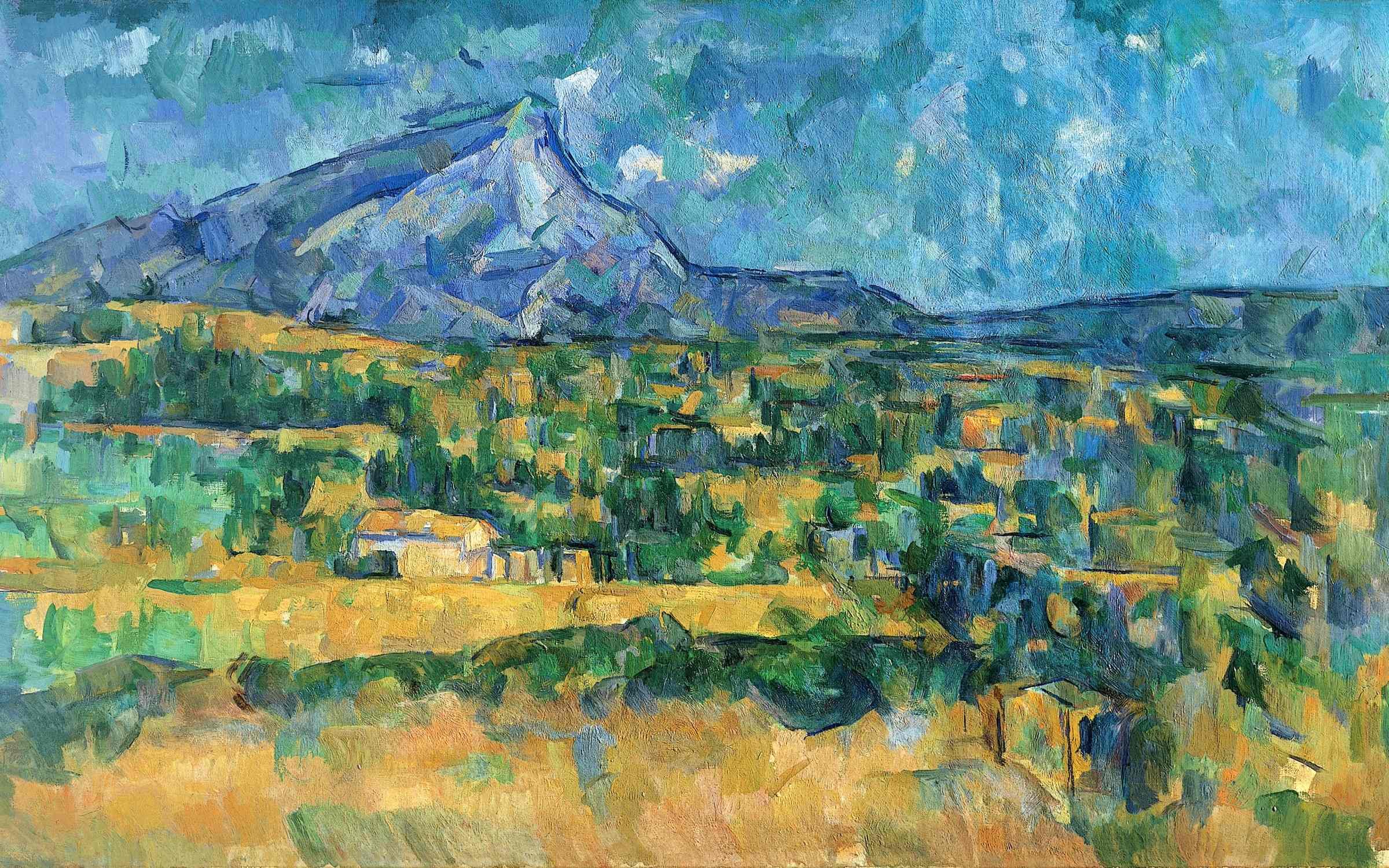 Mont Sainte-Victoire (1906) by Paul Cézanne.