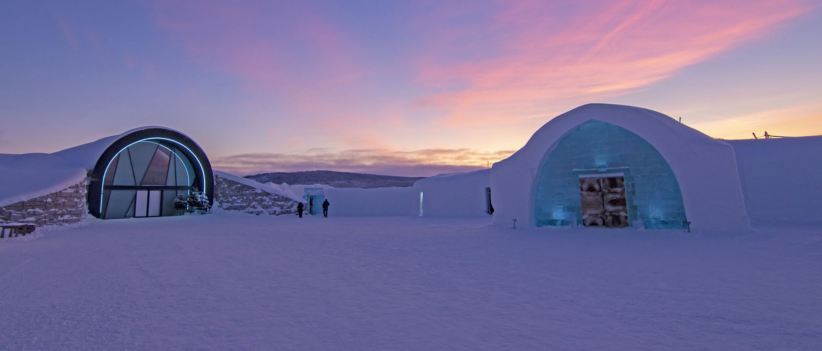 ICEHOTEL under polarnatten i Kiruna