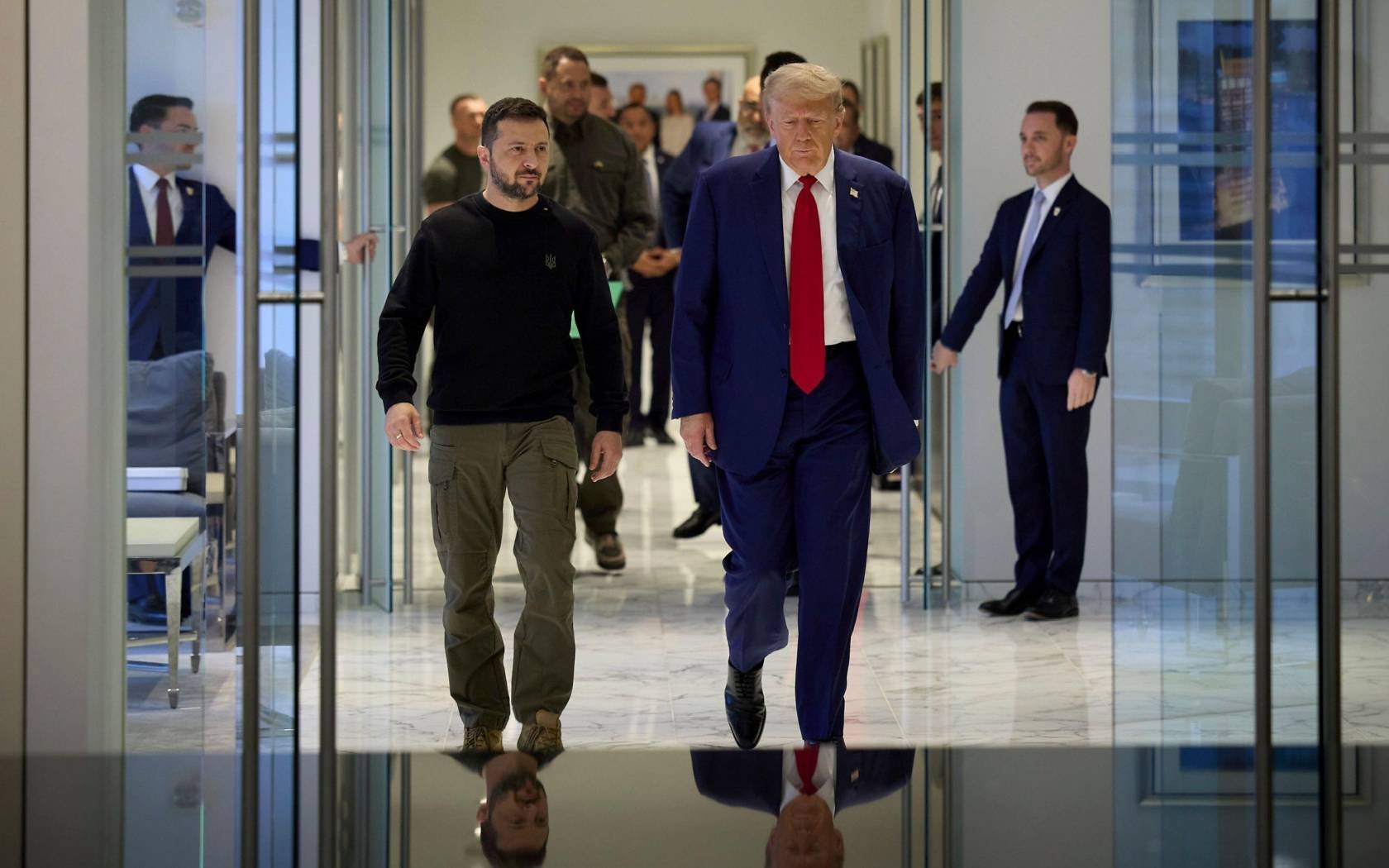 Donald Trump and Volodymyr Zelenskyy meet in New York, September 2024.