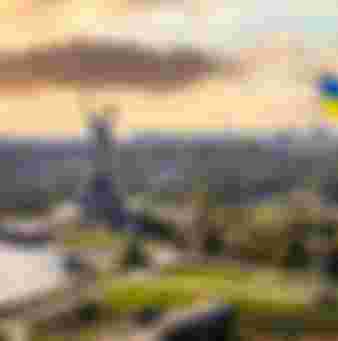 The Motherland Monument in Kyiv.