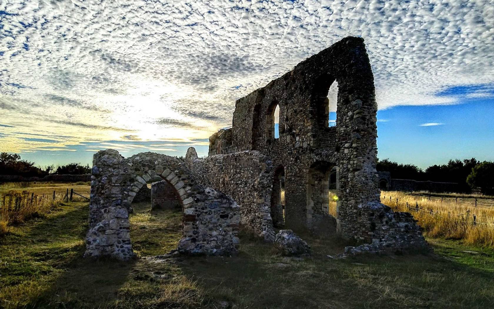 Greyfriars, the remains of a 13th-century Franciscan priory at Dunwich.