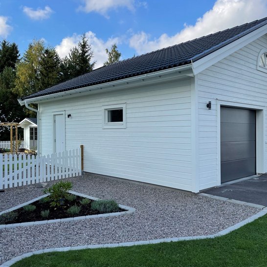 Stilrent dubbelgarage