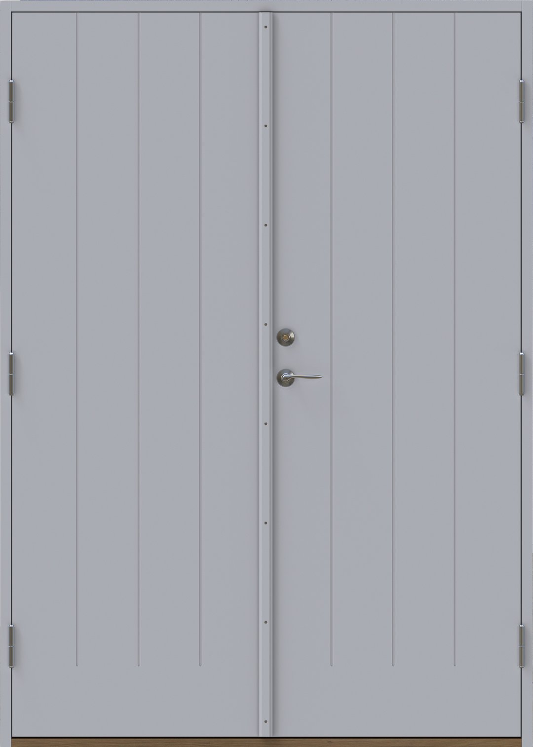 Allegro pardörr utan glas Ljusgrå