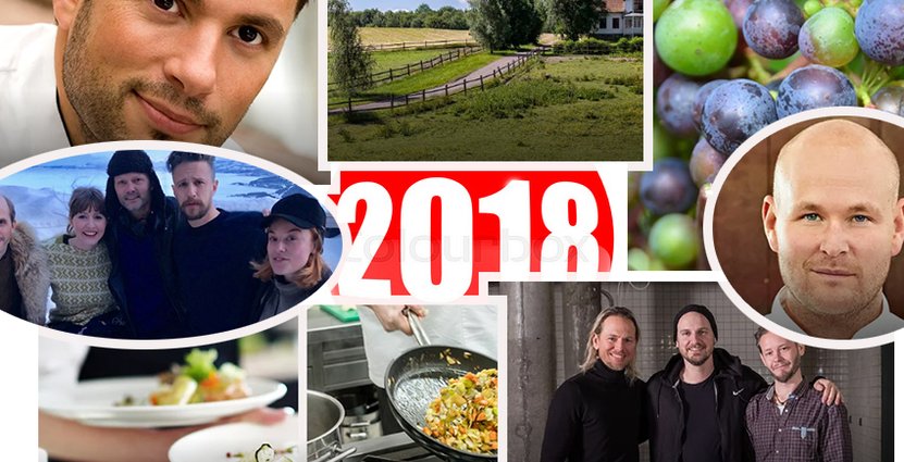 Från Gårdsförsäljning till Jureskog. En salig blandning<br />
 av ämnen lockade till läsning under 2018. Foto: Montage