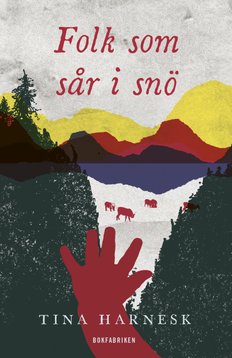 Folk som sår i snö