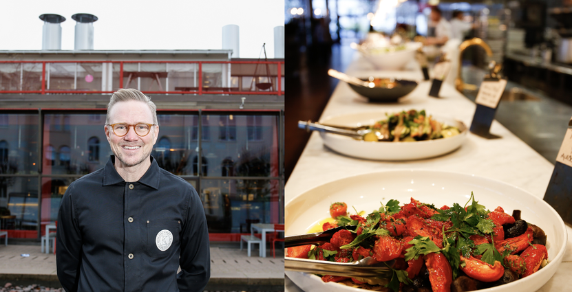 Jens Dolk, en av grundarna bakom K-märkt, där lunchen varierar dag till dag och ibland timme till timme. Foto: Kajsa Lorentzon