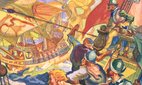 James Daugherty's painting of Sir Francis Drake at sea.