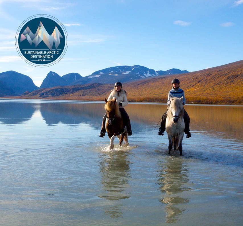 Ofelas icelandic horses and guide service certified Sustainable Arctic Destination Kiruna