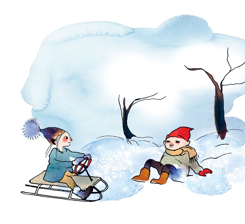 Illustration av Stina Wirsén, ur Gösta och Mona