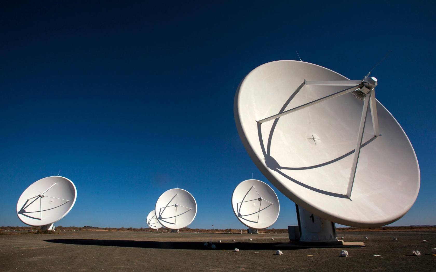 Satellite dishes in South Africa.