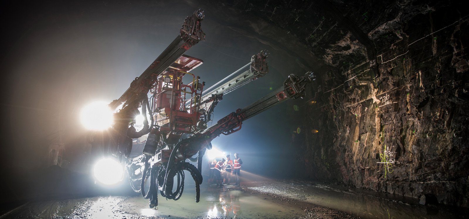 <p>Deep beneath Espoo, Finland, a Sandvik DT1131i drill rig excavates a vast network of tunnels.</p>