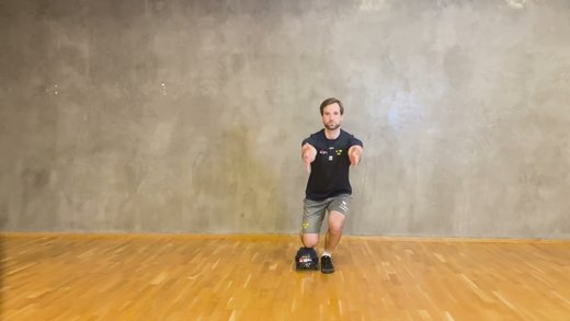 Fysövning: Skatersquat