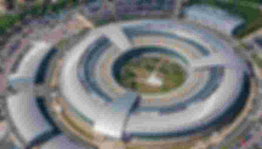 The GCHQ building in Cheltenham, Gloucestershire. Credit: David Goddard / Getty Images.