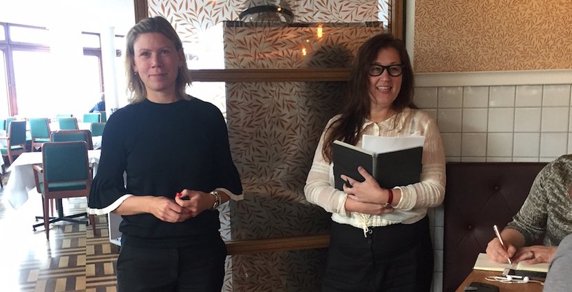 Krögare Anna Lallerstedt och Stellas initiativtagare hälsade välkomna på restaurang Gondolen. 