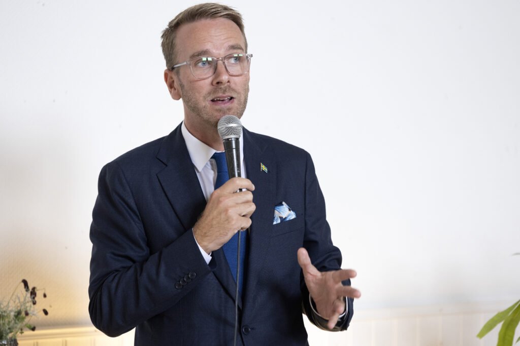 Infrastruktur- och bostadsminister Andreas Carlson. Foto: Dick Gillberg