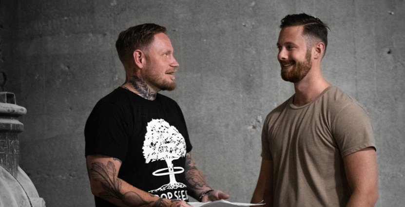 Daniel Haynes och Anders Karlsson öppnar restaurangen Animo tillsammans.  Foto: Sebastian Pettersson