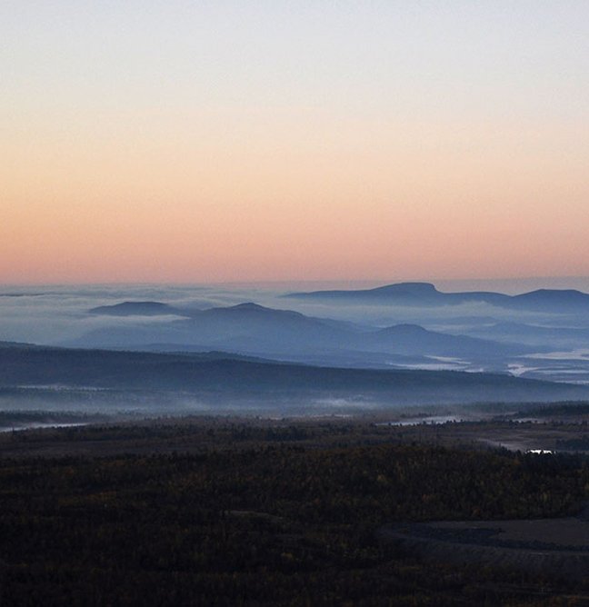 Vy från Luossavaara