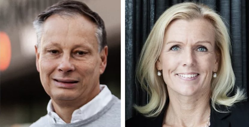 Christian Clemens, vd Stockholmsmässan och Carin Kindbom, vd och koncernchef Svenska Mässan Gothia Towers. Foto: Pressbild