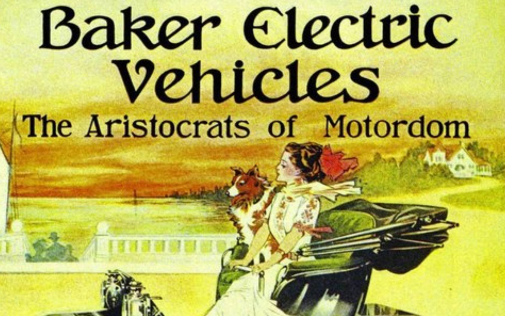 1908 advert for the Baker electric car.