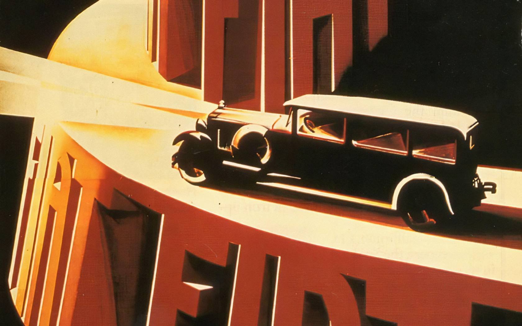 Vintage Fiat poster.