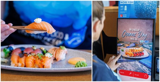 100 procent miljömärkt fisk på Sushi Yama