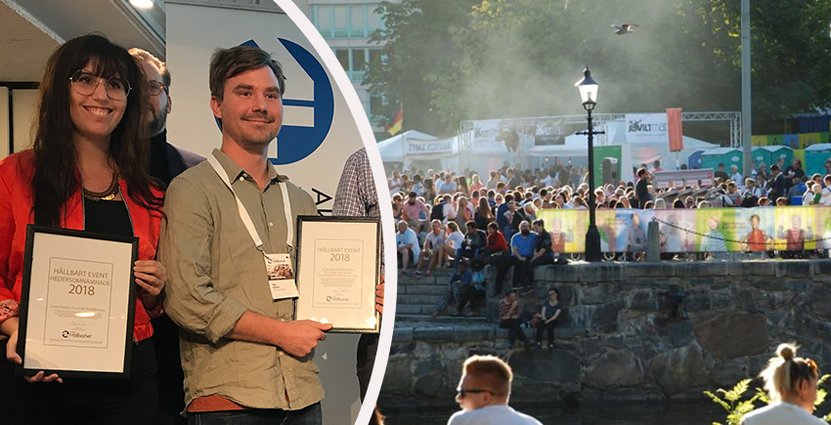 Prisfest under Hållbar Besöksnäring; Live Green Festival och Göteborgs Kulturkalas var två av pristagarna. Foto: Besöksliv