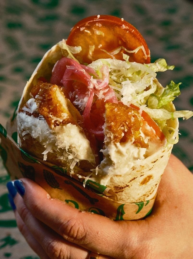 No Chicken Parmesan wrap