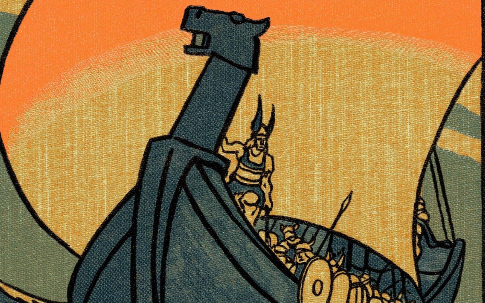 The front cover of a 1904 edition of 'Beowulf.'