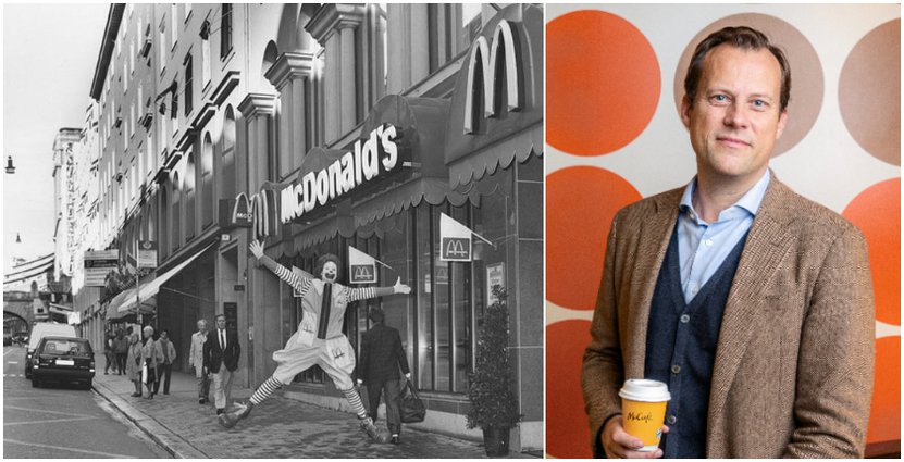 Till vänster invigning på Kungsgatan 1973. Till höger vd Joachim Knudsen. Foto: Pressbild/Samuel Steén