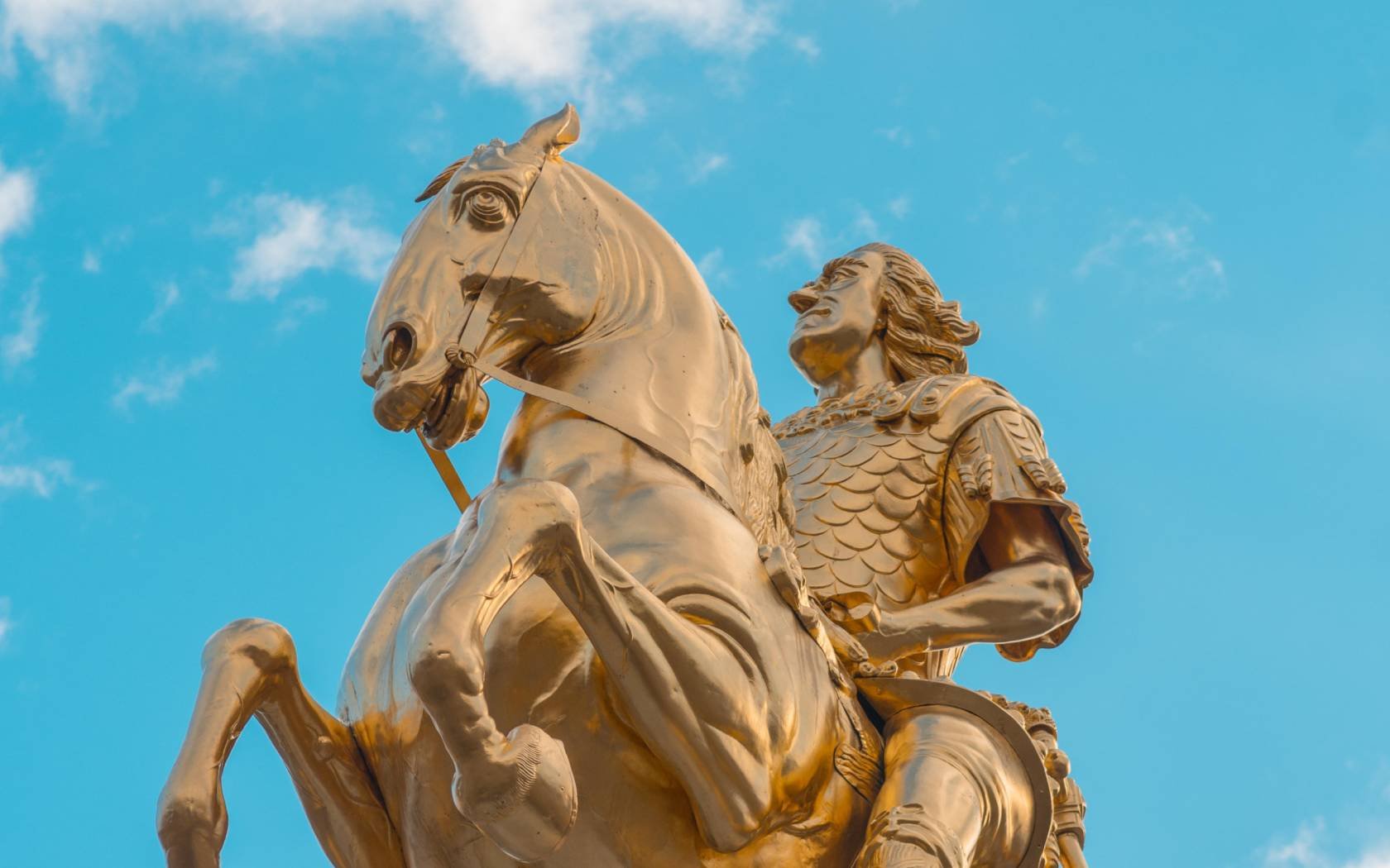 A statue of Augustus the Strong in Dresden.