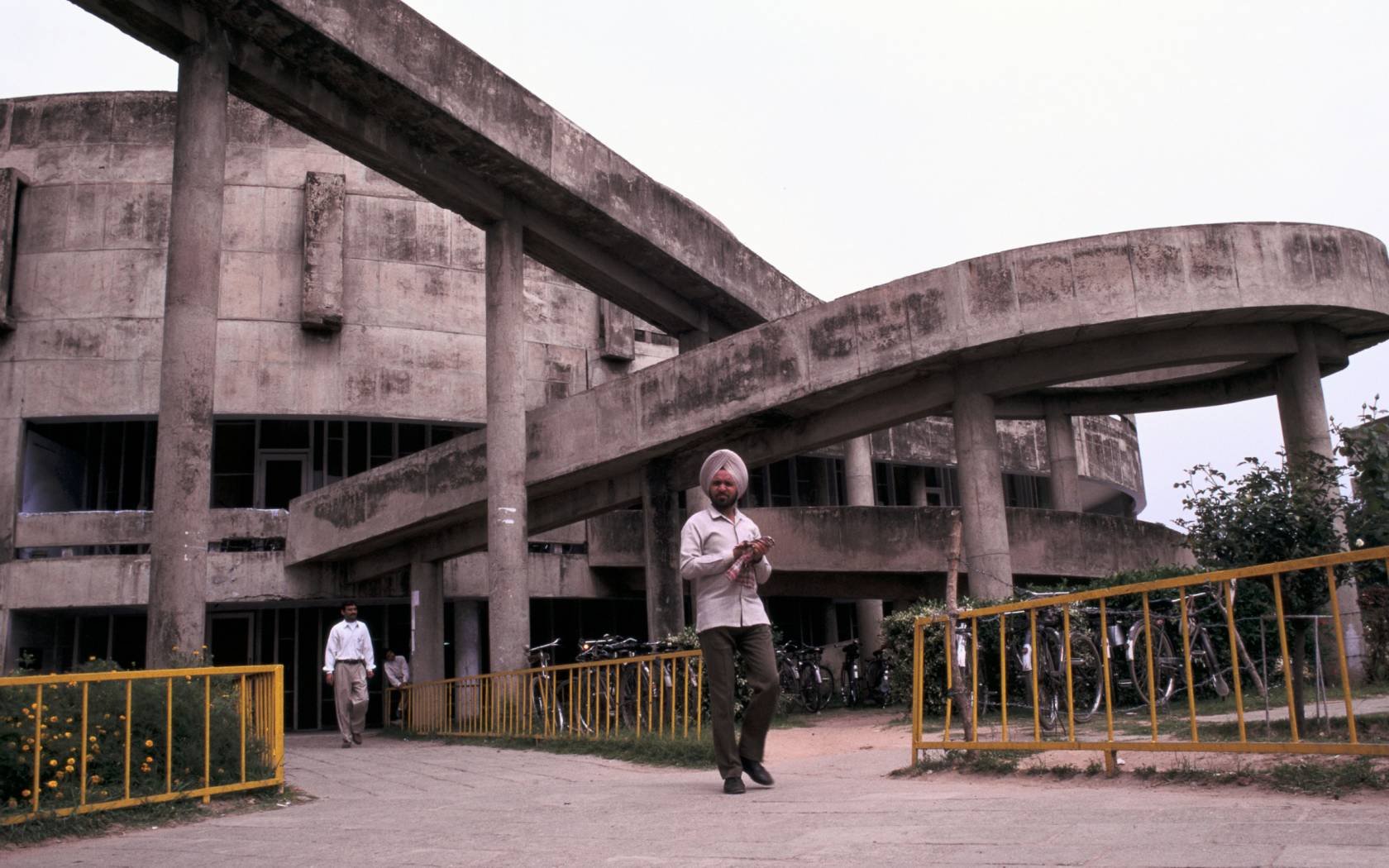 The modernist building in Chandigarh India, a city built by French architect Le Corbusier.