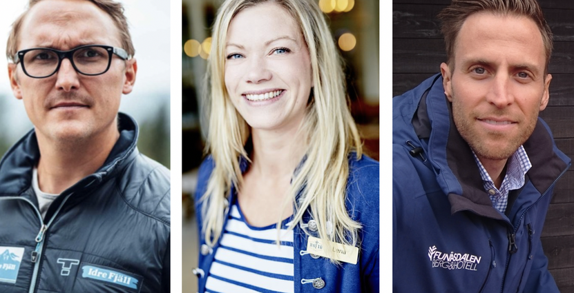 Tommy Halvarsson, Idre Fjäll, Lena Kempe, Daftö<br />
och Ted Wengler, Funäsdalen Berg & Hotell. 