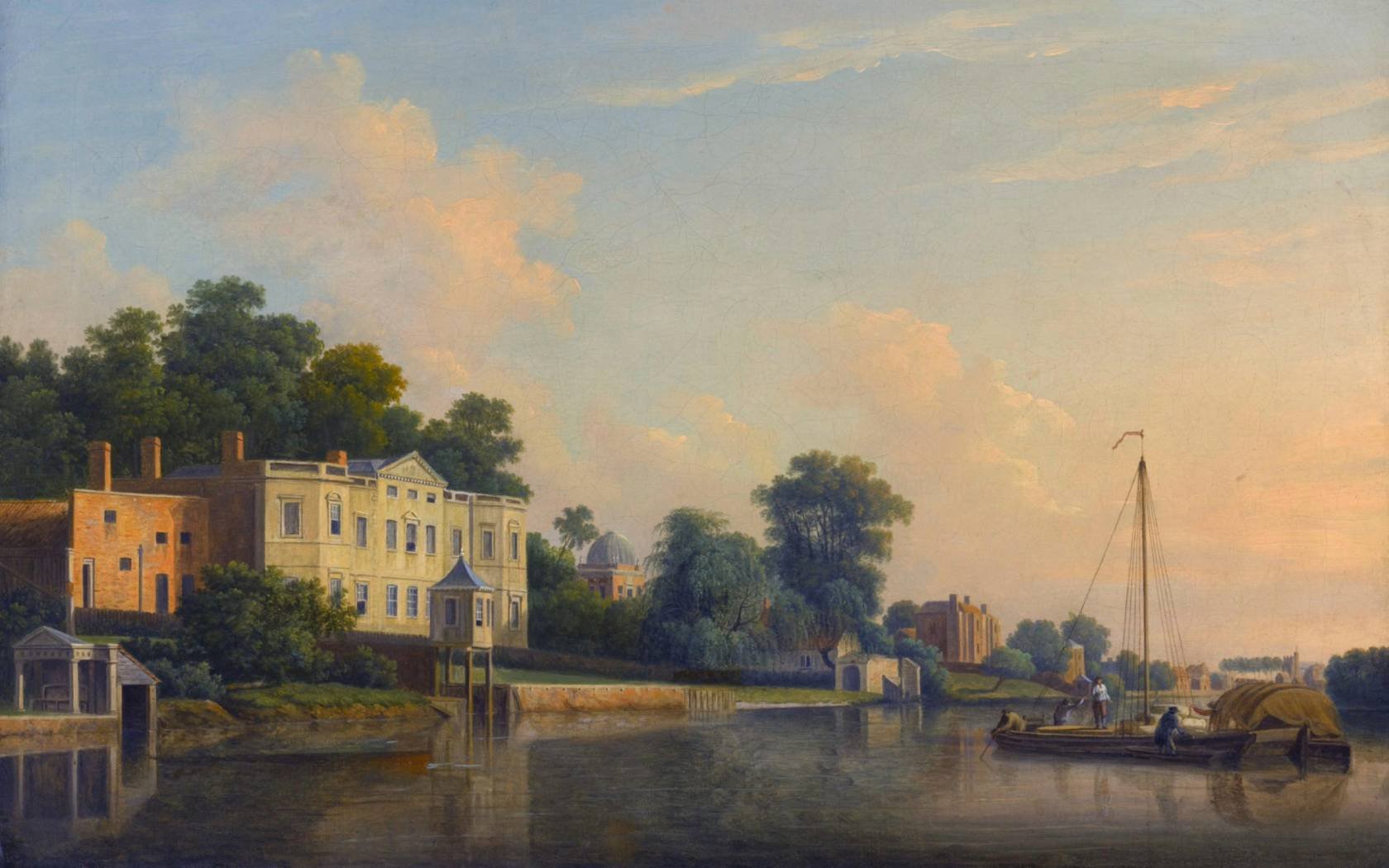 View of Alexander Pope's villa at Twickenham by Samuel Scott.