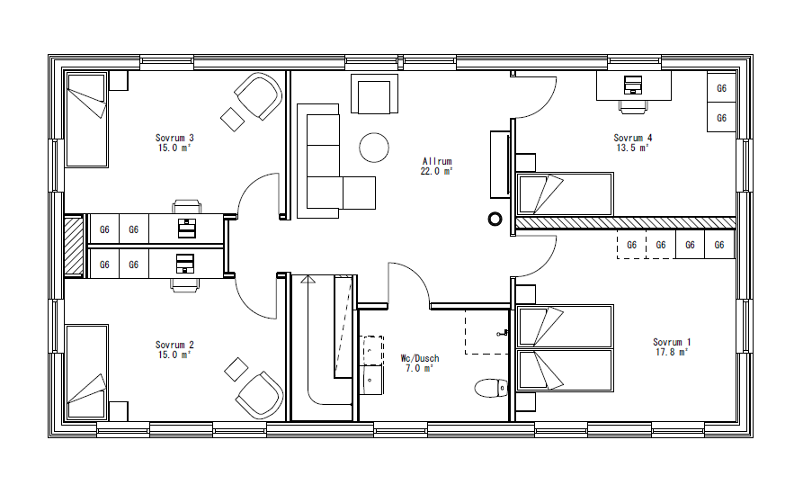 Villa Svanö Tvåplan